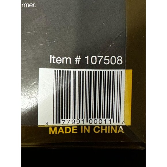 Ceramic Candle Hearth With Black Floral Scroll Print Pattern - Picture 12 of 12